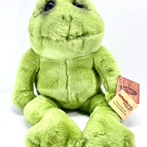Dakin Encore Lou Rankin Friends Happy Herbert Frog 16” Green Stuffed Plush - Picture 1 of 6